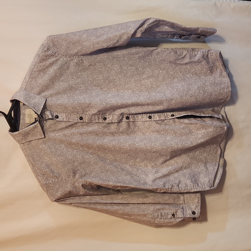 Construct Mens Long Sleeve Button-down shirt